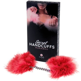Secretplay - Manette In Marabou Rosso