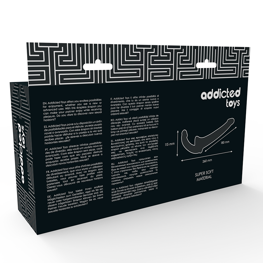 Addicted Toys - Dildo Con Rna S Senza Soggetto Nero