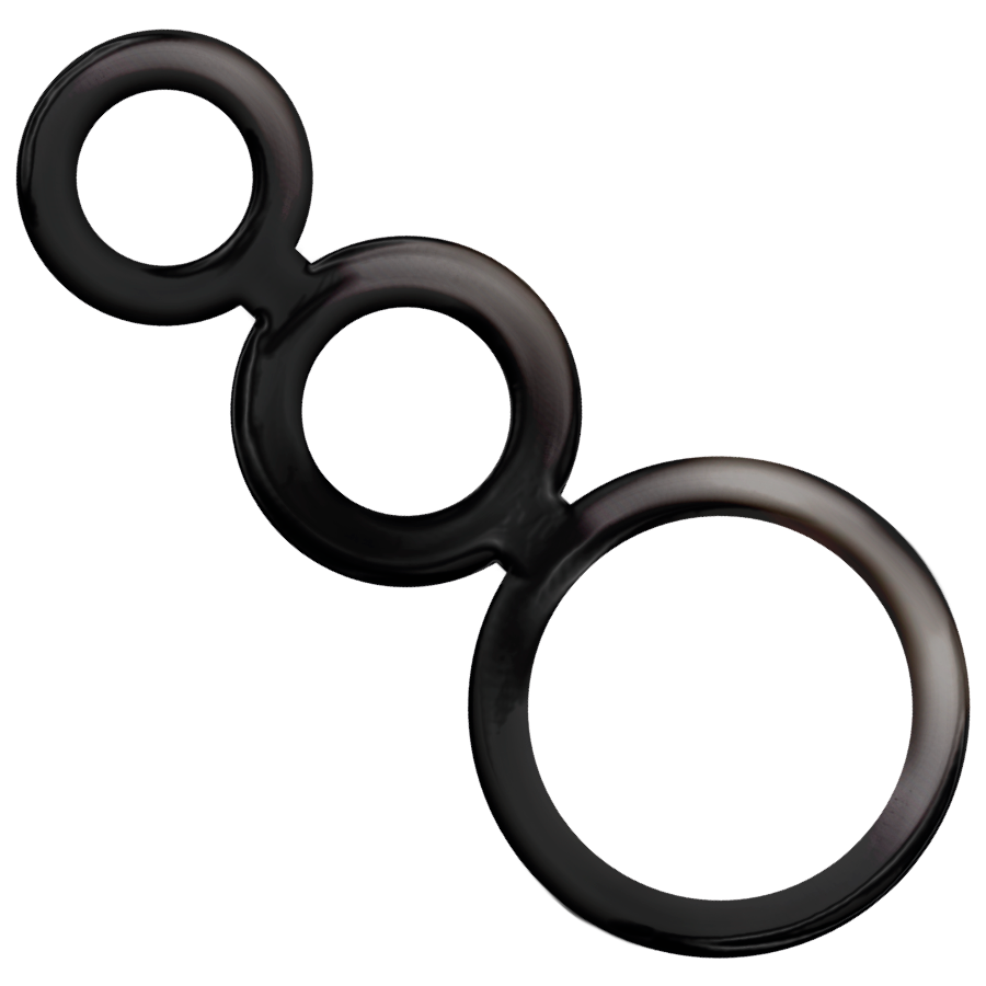 Addicted Toys - Set Di Anelli Per Pene - Smoked