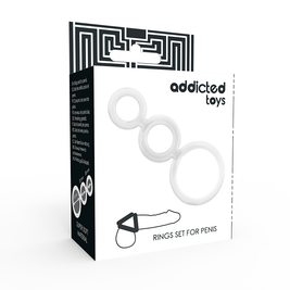 Addicted Toys - Set Di Anelli Per Pene Trasparenti