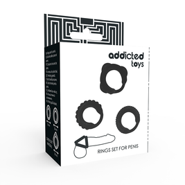 Addicted Toys - Set Anello C Nero