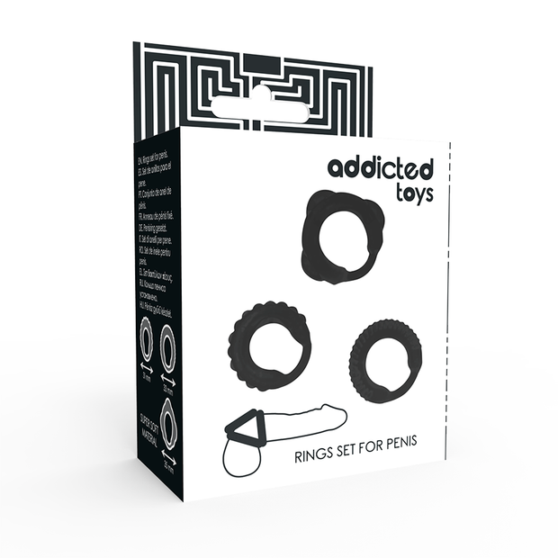 Addicted Toys - Set Anello C Nero