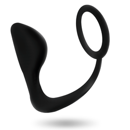 Addicted Toys - Plug Anale Con Anello Per Pene Nero