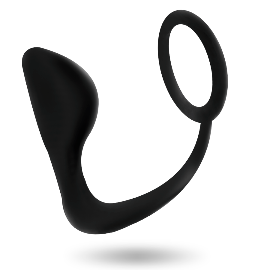 Addicted Toys - Plug Anale Con Anello Per Pene Nero