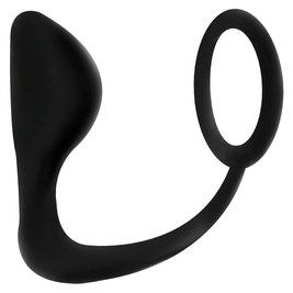 Addicted Toys - Plug Anale Con Anello Per Pene Nero