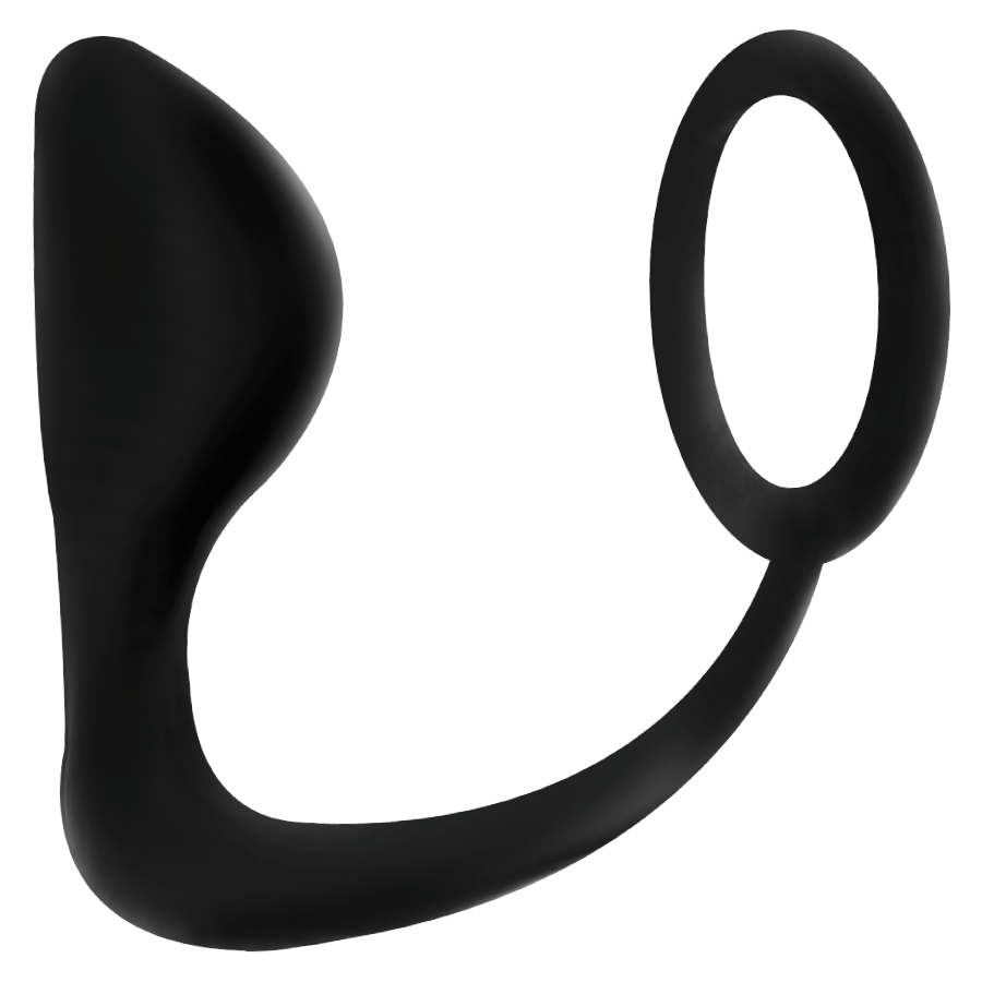 Addicted Toys - Plug Anale Con Anello Per Pene Nero