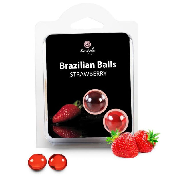 SecretPlay Palline Brasiliane Idratanti alla Fragola - Wellness Intimo