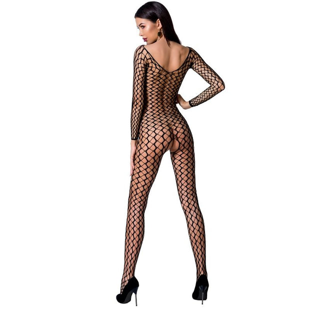 Passion - Donna Bs068 Bodystocking Rosso Taglia Unica