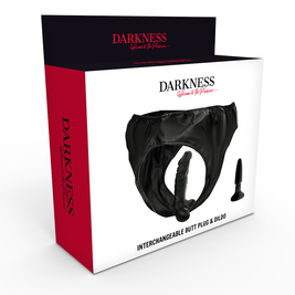 Darkness - Slip Con Tappo E Dildo Intercambiabile