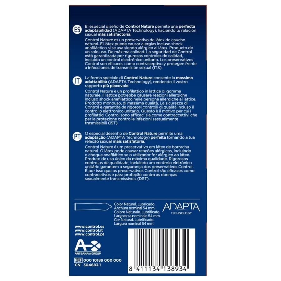 Controllo - Adapta Nature Preservativi 24 Unità