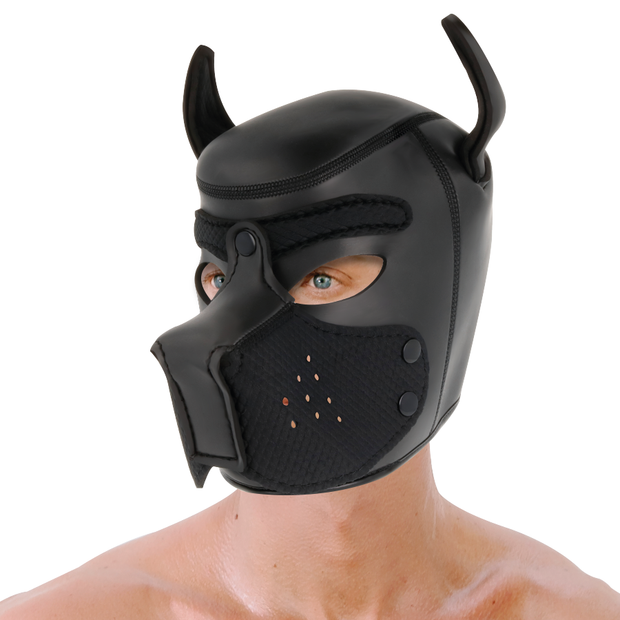 Darkness - Maschera In Neoprene Per Cani Con Musello Rimovibile L