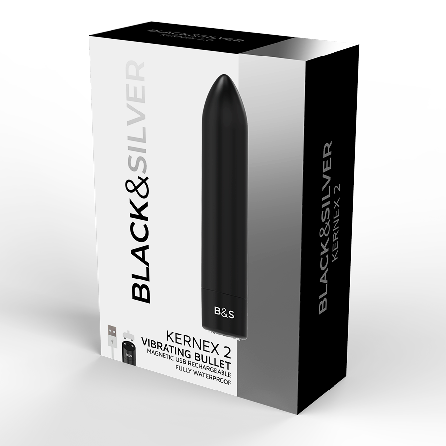 Black&Silver Kernex 2 Mini Vibratore Magnetico Ricaricabile - immagine 5