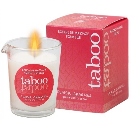 Ruf Taboo Plaisir Charnel Candela Massaggio Fiori Cacao