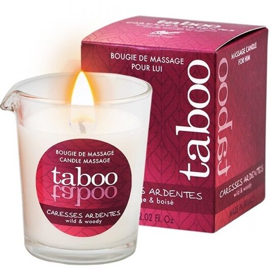 Ruf Taboo Candela da Massaggio Premium Aroma Felce per Lui