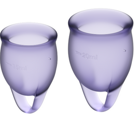Satisfyer Feel Confident Coppa Mestruale Viola 15+20ml Body-Safe