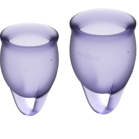 Satisfyer Feel Confident Coppa Mestruale Viola 15+20ml Body-Safe