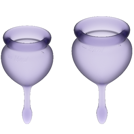 Satisfyer Feel Good Coppa Mestruale Viola 15+20ml Body-Safe