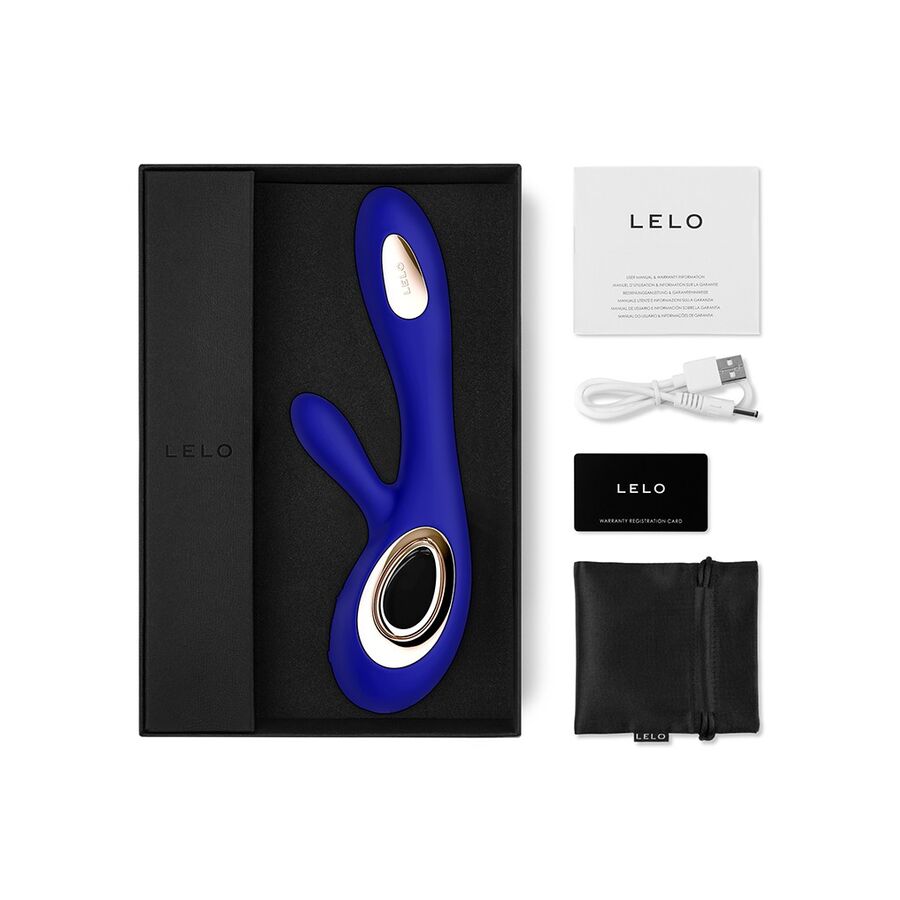 LELO Soraya Wave Vibratore Doppio Premium in Silicone Blu - immagine 3