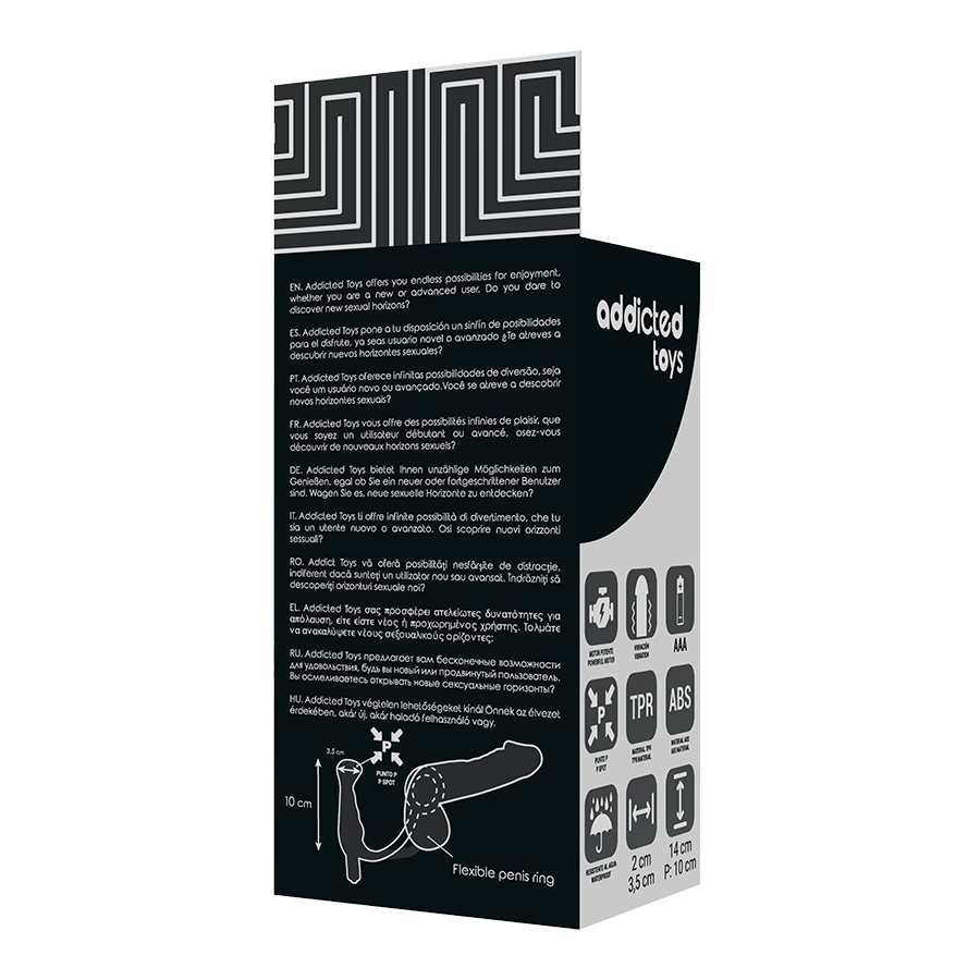Addicted Toys - Vibratore Prost Tico Nero 10 Cm