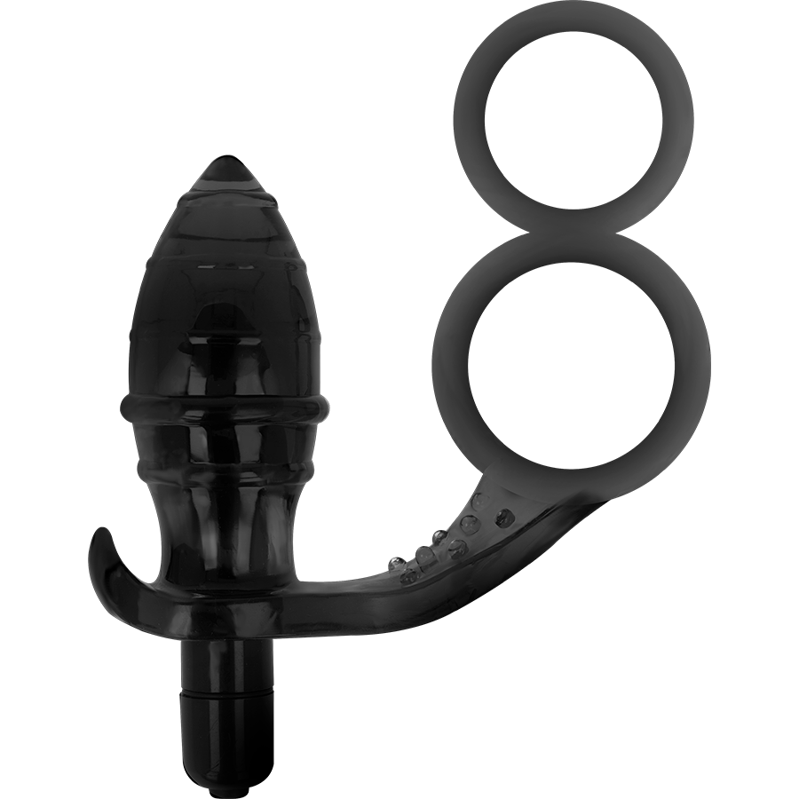 Addicted Toys - Plug Anale Con Doppio Anello Nero