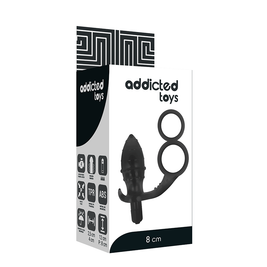 Addicted Toys - Plug Anale Con Doppio Anello Nero