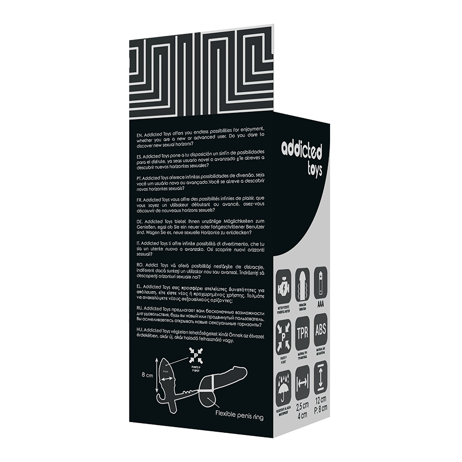 Addicted Toys - Plug Anale Con Doppio Anello Nero