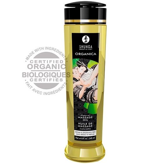 Shunga Olio da Massaggio Biologico Naturale 240ml Premium