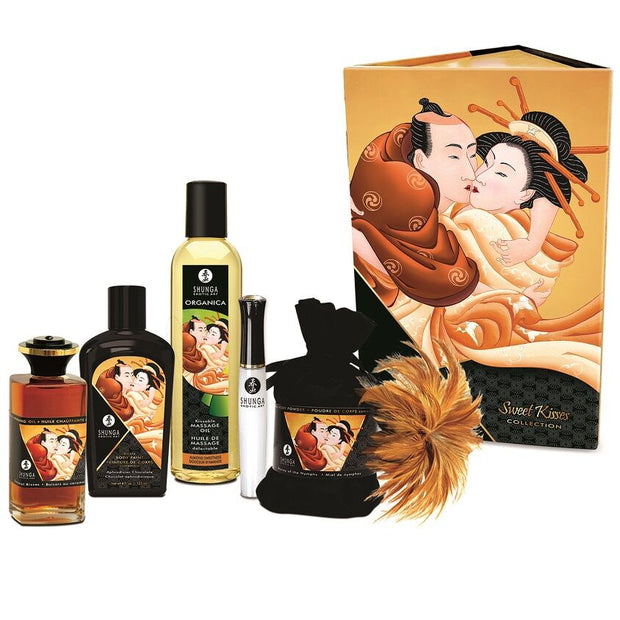 Shunga Kit Collezione Dolci Baci per Massaggio di Coppia