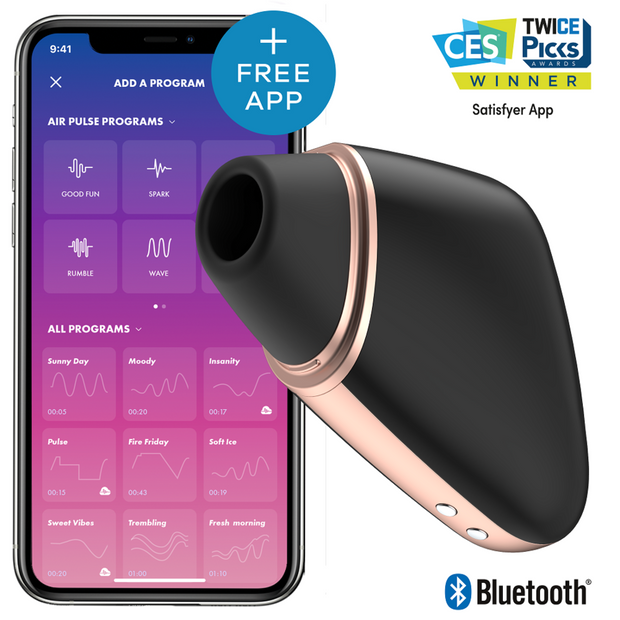 Satisfyer Love Triangle Vibratore Smart con App Nero Premium
