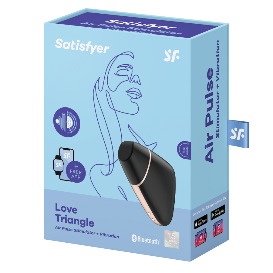 Satisfyer Love Triangle Vibratore Smart con App Nero Premium - immagine 4