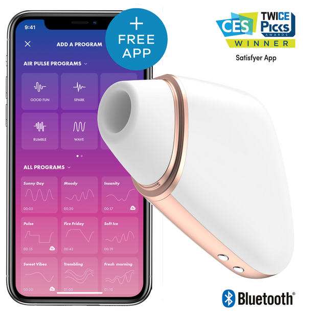 Satisfyer Love Triangle Vibratore Smart con App Bianco