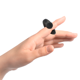 Black&Silver Duckymania Vibratore da Dito in Silicone Ricaricabile - immagine 3