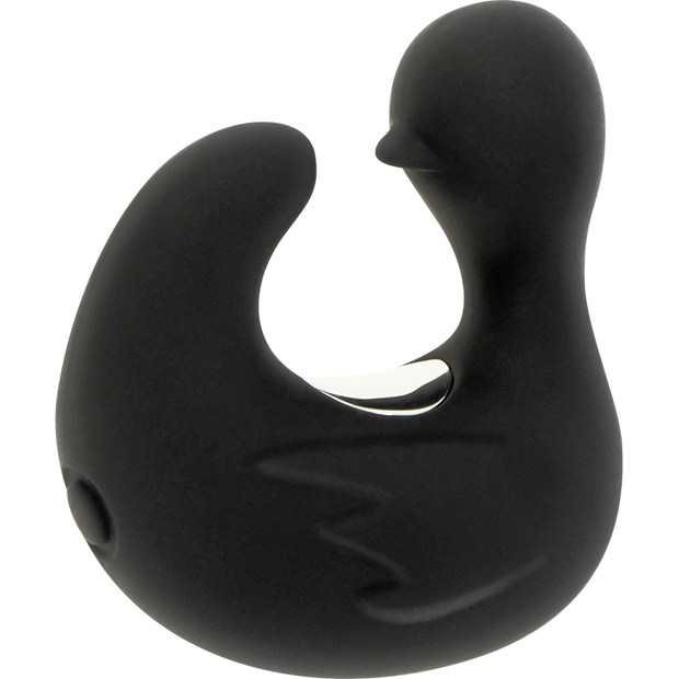 Black&Silver Duckymania Vibratore da Dito in Silicone Ricaricabile