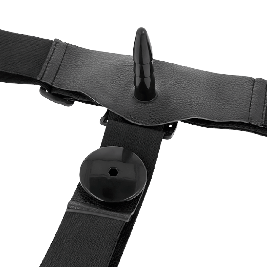 Imbracatura Attrazione - Harris Doppia Penetrazione Con Vibrazione 18 Cm -O- 3,5 Cm