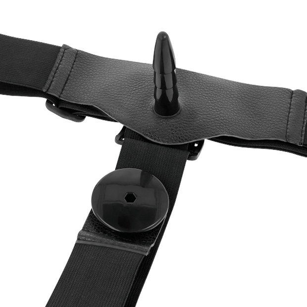 Imbracatura Attraction - Rodney Doppia Penetrazione Vibratore 18 Cm -O- 3.5 Cm