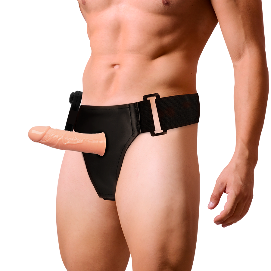 Imbracatura Attrazione - Gregory Hollow Rnes Con Vibratore 16,5 Cm -O- 4,3 Cm