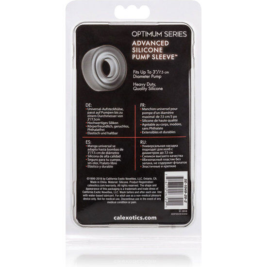 Calexotics - Manicotto Per Pompa In Silicone Adv Nero