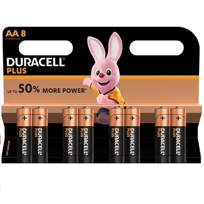 Duracell - Plus Power Batteria Aa Lr6 8 Unità