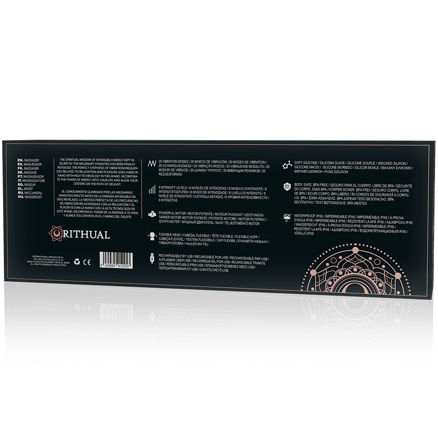 Rithual Akasha 2.0 Bacchetta Vibrante Ricaricabile Premium Nera - immagine 6