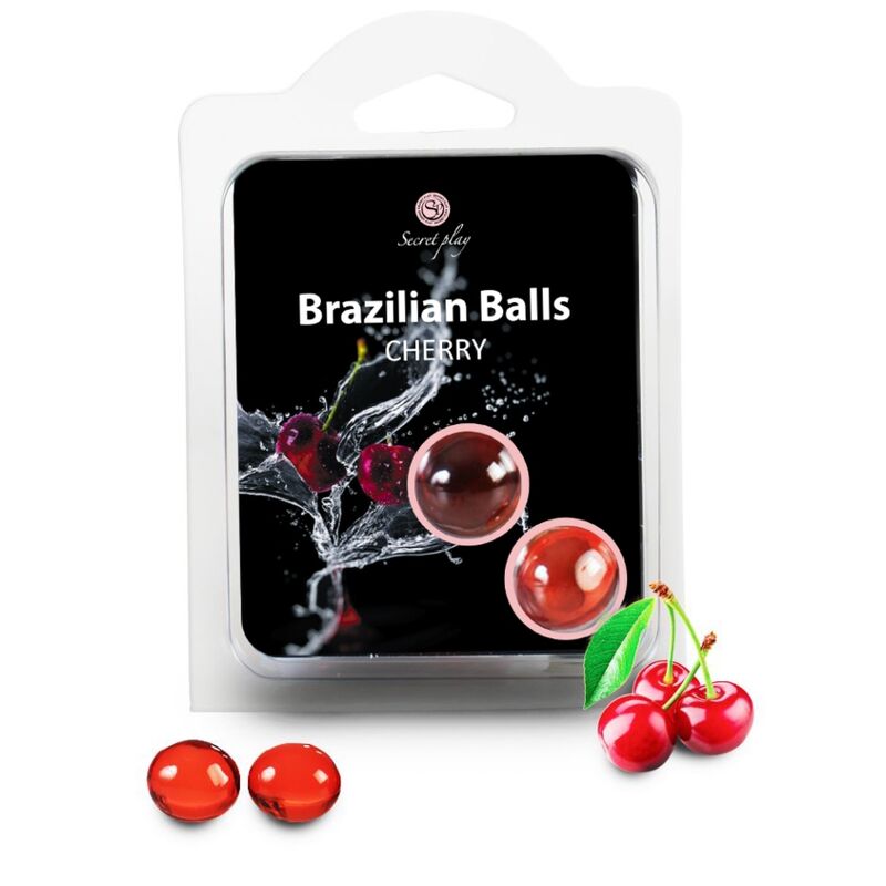 SecretPlay Brasilian Balls Ciliegia - Sfere Lubrificanti Effervescenti