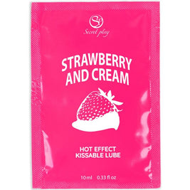 SecretPlay Lubrificante Monodose Fragole e Crema 10ml Body-Safe
