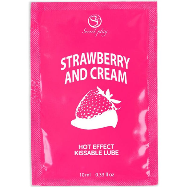 SecretPlay Lubrificante Monodose Fragole e Crema 10ml Body-Safe