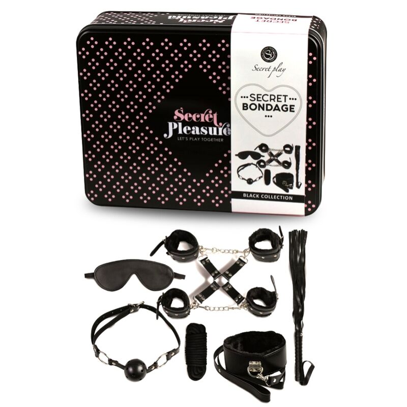 Set Esplorazione Intima 8 Pezzi Nero - SecretPlay Premium