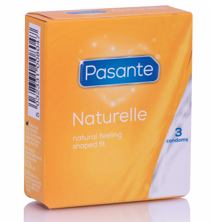 Pasante Naturelle Preservativi in Lattice Naturale - Confezione da 3