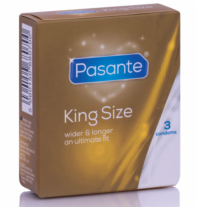 Pasante King Size Preservativi Formato XL - Confezione 3 Pezzi