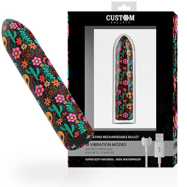 Custom Bullets Proiettile Vibrante Ricaricabile 10 Intensità