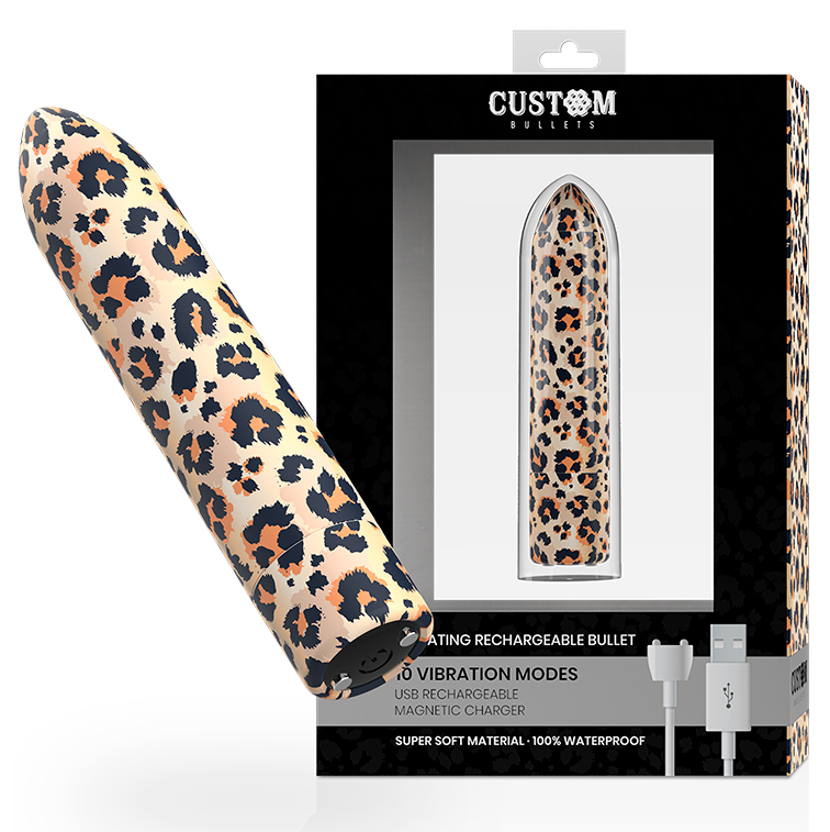 Custom Bullets Leopard Ricaricabile USB 10 Intensità Premium