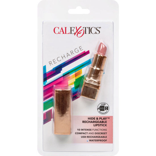 Calexotics Hide & Play Rossetto Vibrante Ricaricabile Rosa - immagine 2