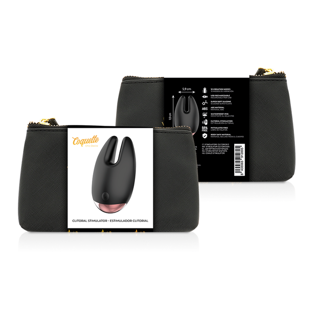 Coquette Chic Desire Stimolatore Clitoriale Premium Nero Oro - immagine 2