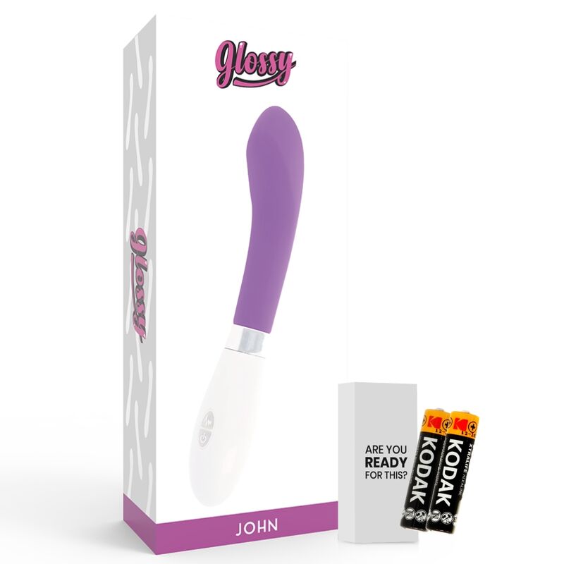 Glossy John Vibratore Punto G in Silicone Premium Viola - immagine 5